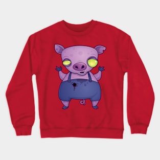 Zombie Piggy Crewneck Sweatshirt